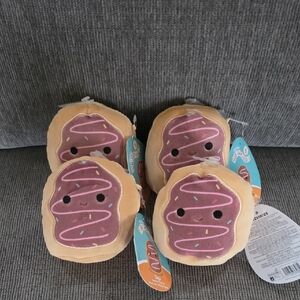 Squishmallow Squeaky Dog Toy Deja, Set Of Four, NWT